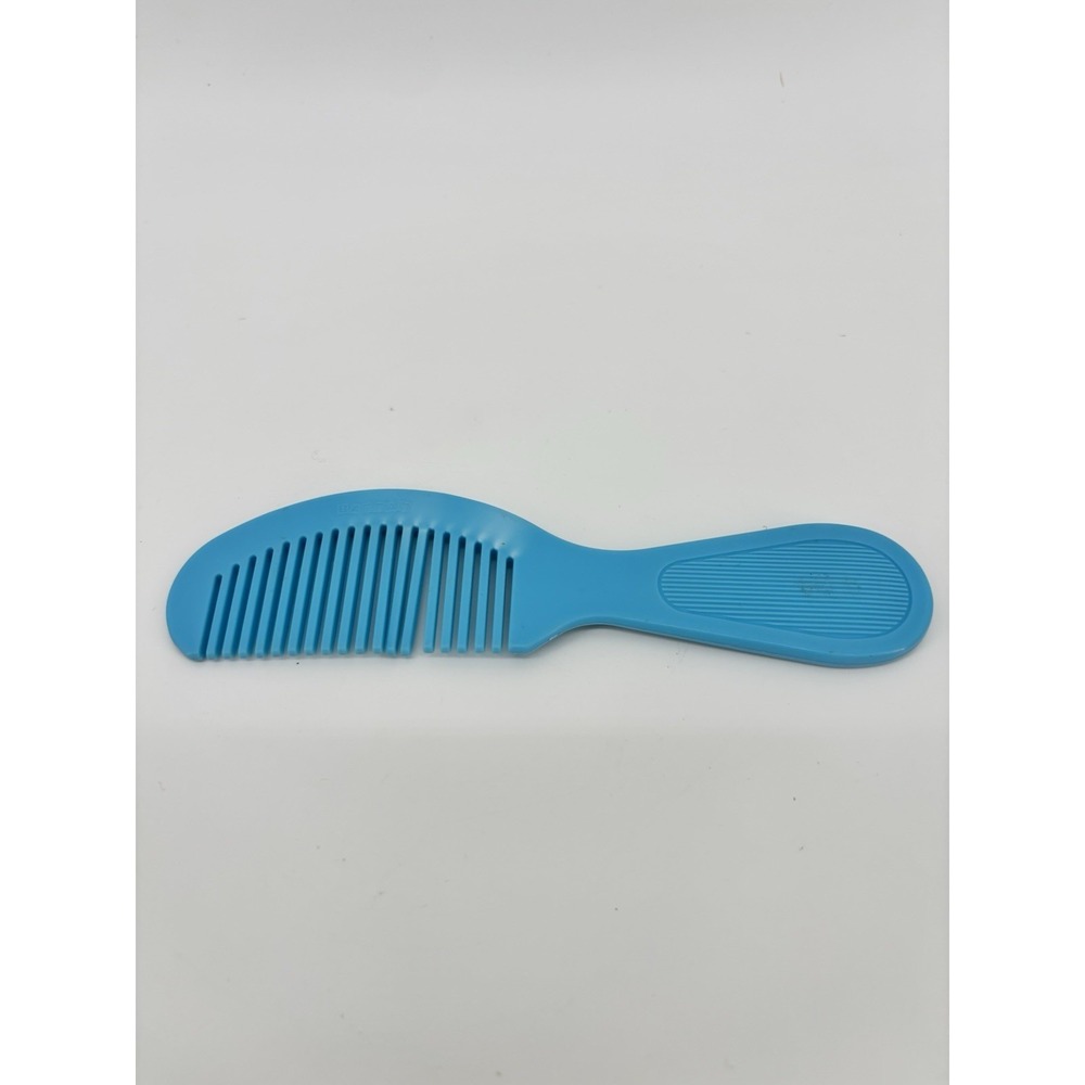 Vtg Battar Blue Comb Pocket Travel Size Wide‎ Tooth Deranged